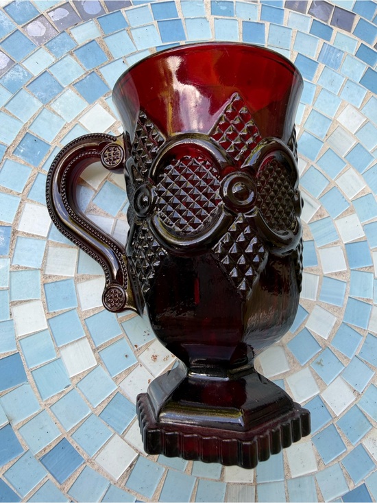 Other - AVON Ruby Red Cape Cod Footed Pedestal Mug Holiday Collectable